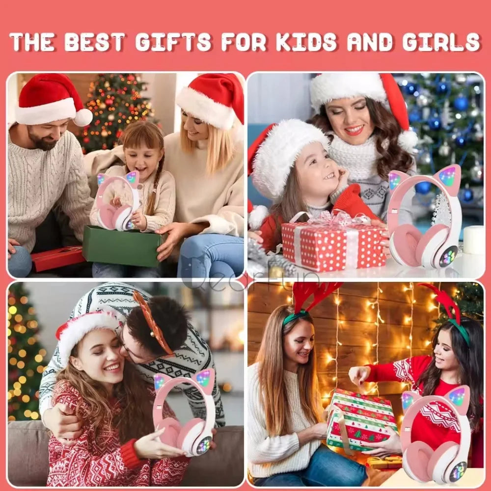Cat Ear Wireless Headset for Kids