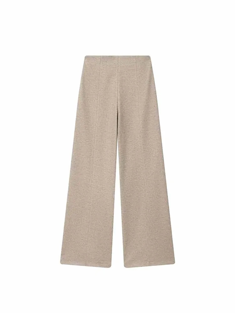 HH Woman New Fashion Pants Suit Long Sleeves Hooded Short Jacket+Casual Loose High Waist Zipper Trousers Solid 2 Piece Set