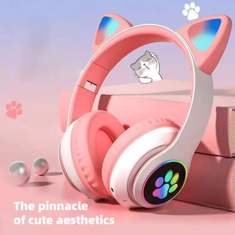 Cat Ear Wireless Headset for Kids